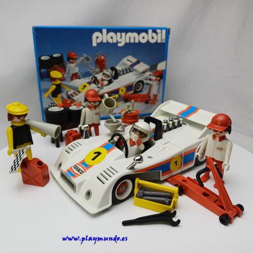 PLAYMOBIL 3520 COCHE DE CARRERAS EQUIPO (AÑO 1979) [0]