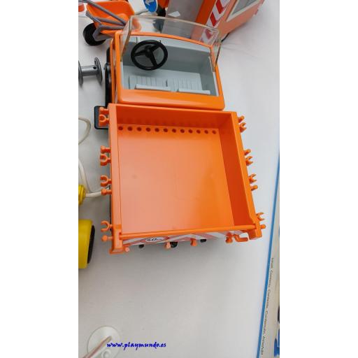 PLAYMOBIL 3474 TRABAJADORES CON CAMION Y REMOLQUE (AÑO 1983) [3]