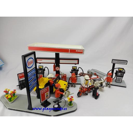 PLAYMOBIL 3434 GASOLINERA CON VEHICULOS (AÑO 1985 - 1990) [1]