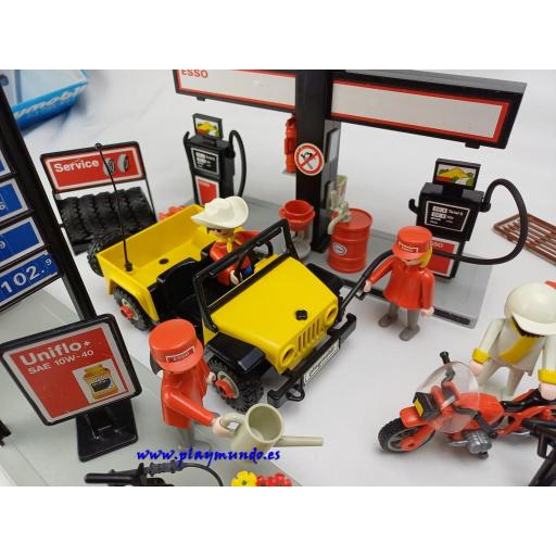 PLAYMOBIL 3434 GASOLINERA CON VEHICULOS (AÑO 1985 - 1990) [2]