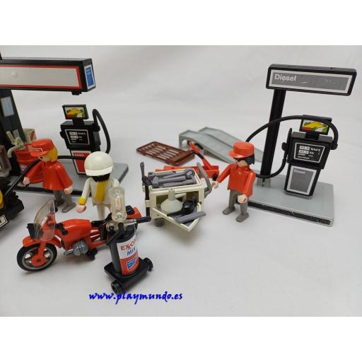 PLAYMOBIL 3434 GASOLINERA CON VEHICULOS (AÑO 1985 - 1990) [3]