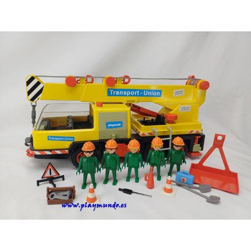 PLAYMOBIL 3761 GRUA TELESCOPICA (AÑO 1988-2002)