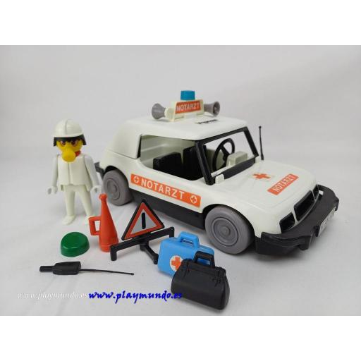 PLAYMOBIL 3217 COCHE VEHICULO DE HOSPITAL EMERGENCIAS MEDICOS (AÑO 1977 - 1983)