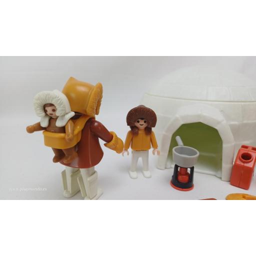 PLAYMOBIL 3465 ESQUIMALES CON IGLU (AÑO 1985 - 1990) [0]
