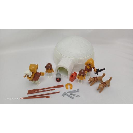 PLAYMOBIL 3465 ESQUIMALES CON IGLU (AÑO 1985 - 1990) [3]