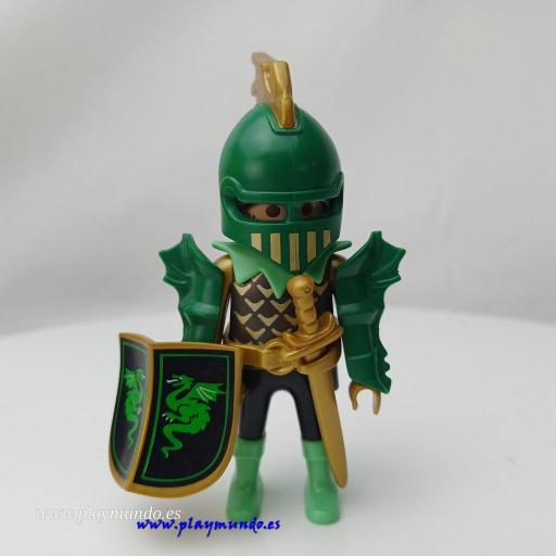 PLAYMOBIL 4586 SPECIAL CABALLERO DEL DRAGON VERDE (AÑO 2001-2007)
