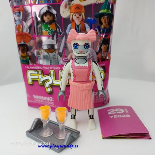 PLAYMOBIL SERIE 29 CHICAS ROBOT CAMARERA