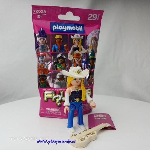 PLAYMOBIL SERIE 29 CHICAS CANTANTE COUNTRY VAQUERA [1]