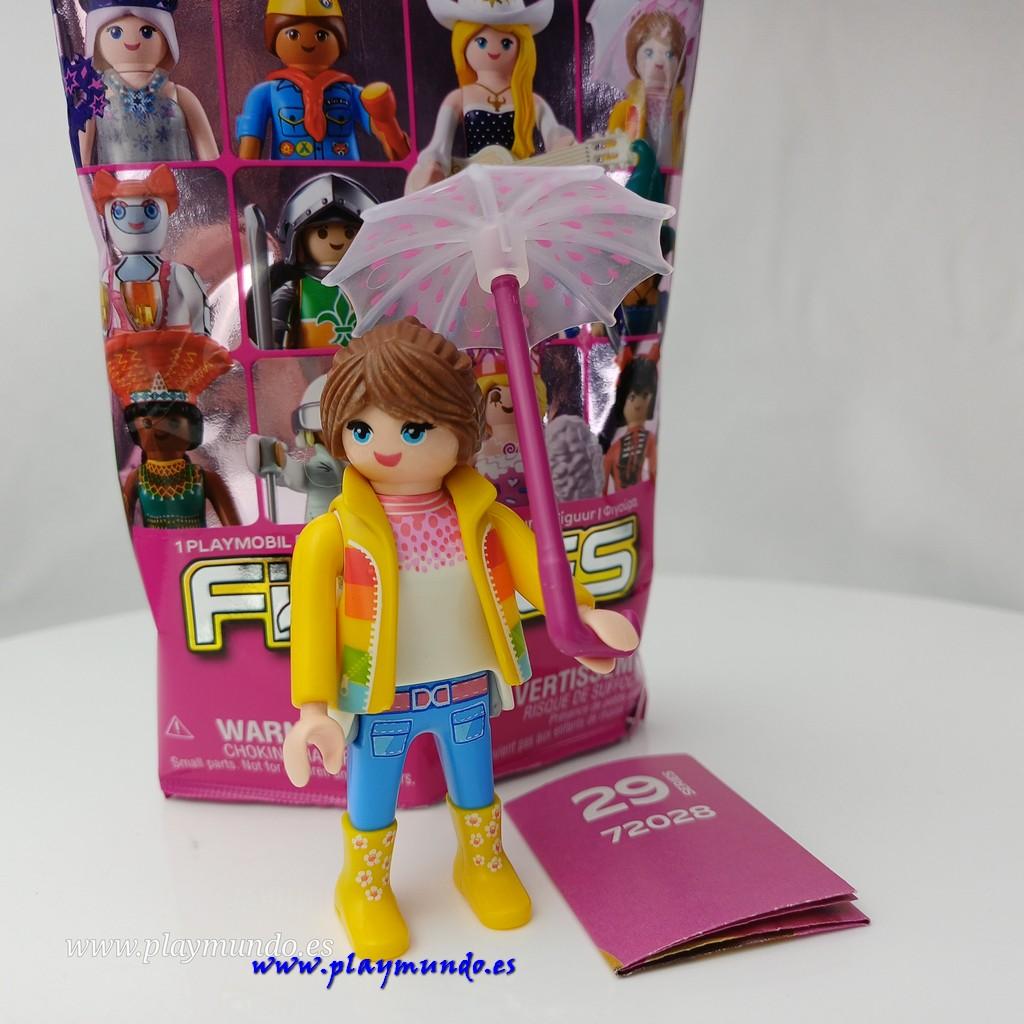 PLAYMOBIL SERIE 29 CHICAS MUJER CON PARAGUAS