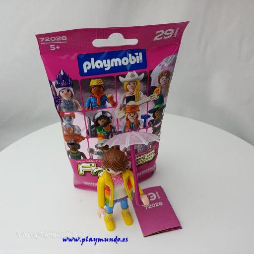 PLAYMOBIL SERIE 29 CHICAS MUJER CON PARAGUAS [1]
