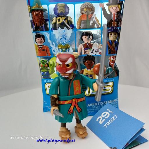 PLAYMOBIL SERIE 29 CHICOS GUERRERO JAPONES TENGU