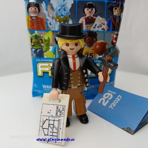 PLAYMOBIL SERIE 29 CHICOS CARPINTERO ALEMAN ZIMMERER