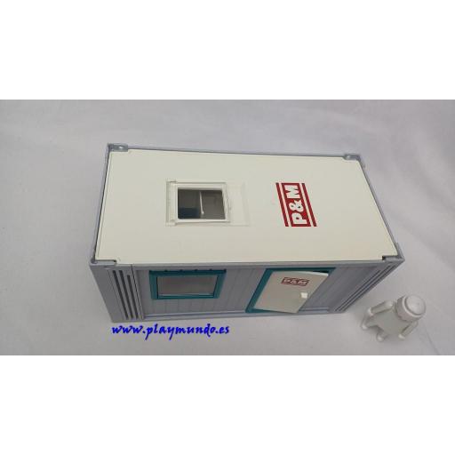 PLAYMOBIL CASETA CONTENEDOR  CONSTRUCCION [1]