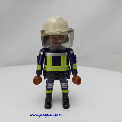 PLAYMOBIL MUÑECO CLICK BOMBERO OBRAS OTROS  MOD285 [0]