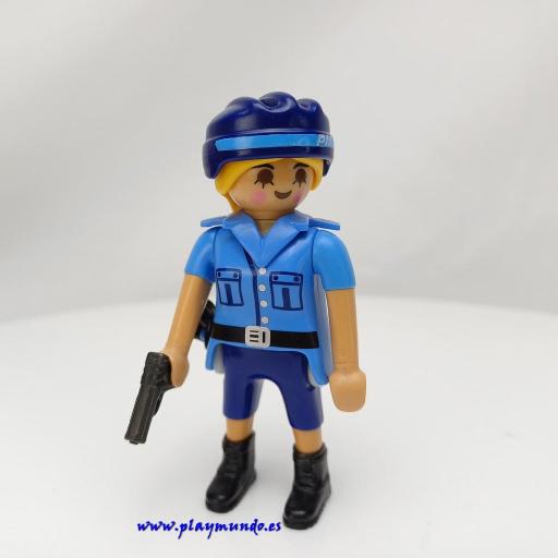 PLAYMOBIL MUÑECO CLICK MUJER POLICIA  MOD498