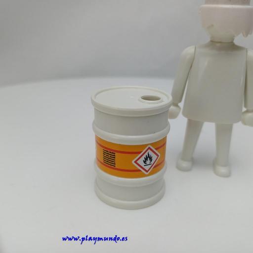 PLAYMOBIL BARRIL COMBUSTIBLE ACEITE PRODUCTO QUIMICO