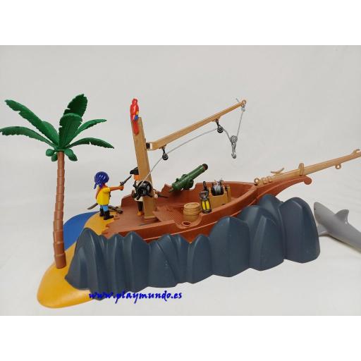 PLAYMOBIL4136 SUPERSET BARCO PIRATA NAUFRAGADO (AÑOS 2007) [4]