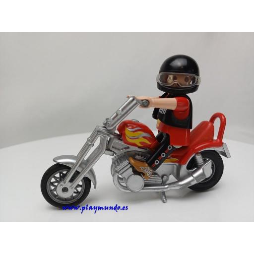 PLAYMOBIL MOTO CHOPPER CUSTOM MOD088 [0]