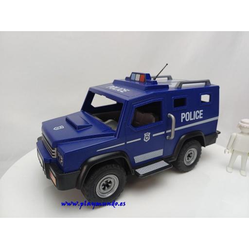 PLAYMOBIL COCHE VEHICULO TODOTERRENO BLINDADO POLICIA [0]