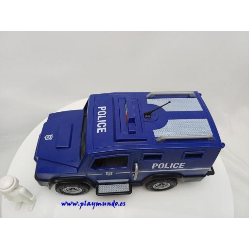 PLAYMOBIL COCHE VEHICULO TODOTERRENO BLINDADO POLICIA [2]