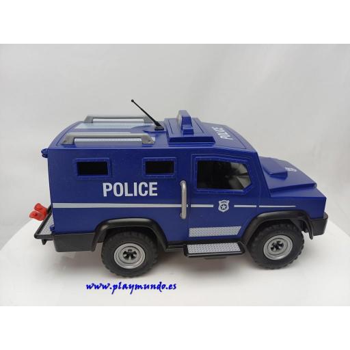 PLAYMOBIL COCHE VEHICULO TODOTERRENO BLINDADO POLICIA [4]