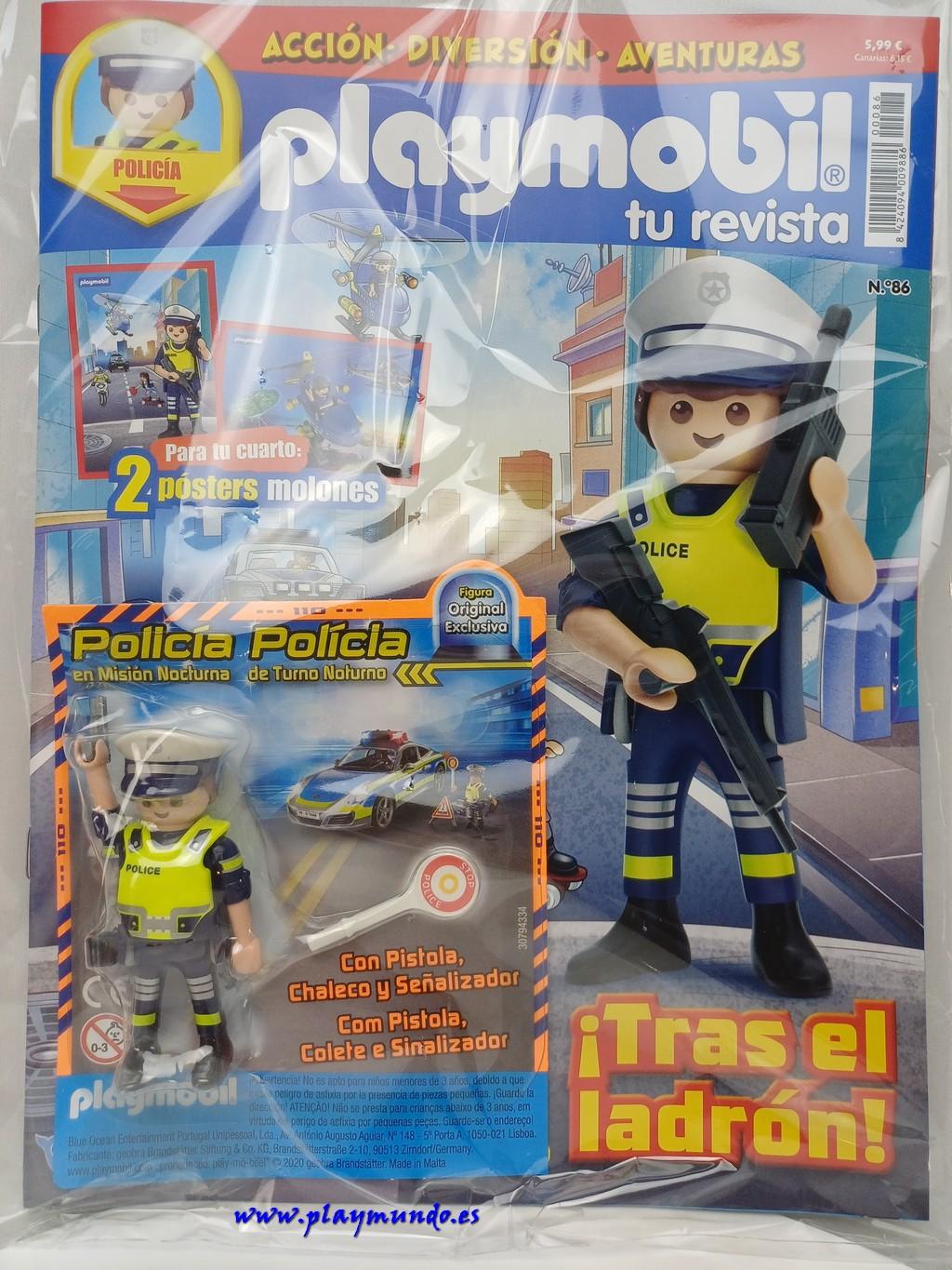 PLAYMOBIL REVISTA BLUE Nº86 POLICIA (MARZO 2026) MOD02