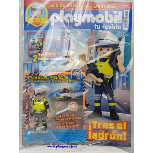 PLAYMOBIL REVISTA BLUE Nº86 POLICIA (MARZO 2026) MOD02 [0]