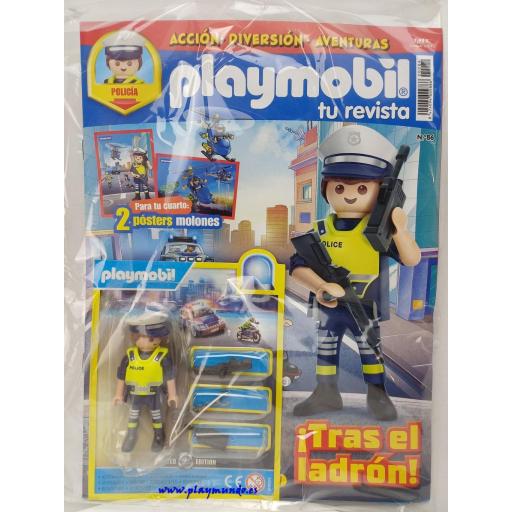 PLAYMOBIL REVISTA BLUE Nº86 POLICIA (MARZO 2026) MOD03 [0]