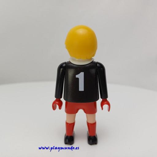 PLAYMOBIL MUÑECO CLICK FUTBOLISTA PORTERO   MOD1156