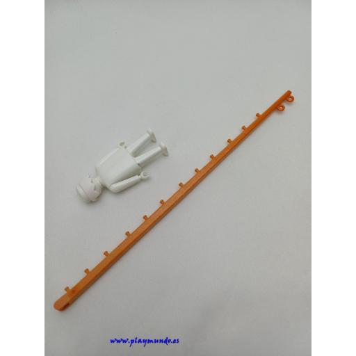 PLAYMOBIL MASTIL LARGO VELA TRASERA BARCO PIRATA 5810