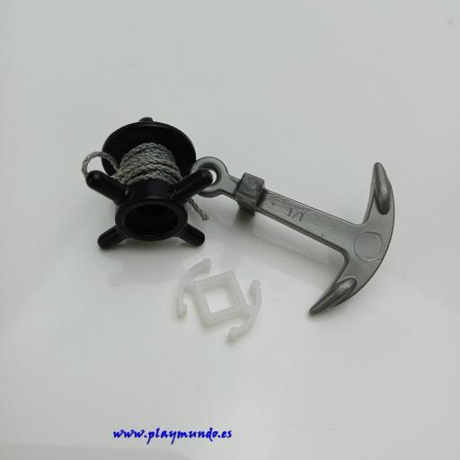 PLAYMOBIL CONJUNTO ANCLA BARCO PIRATA 6678