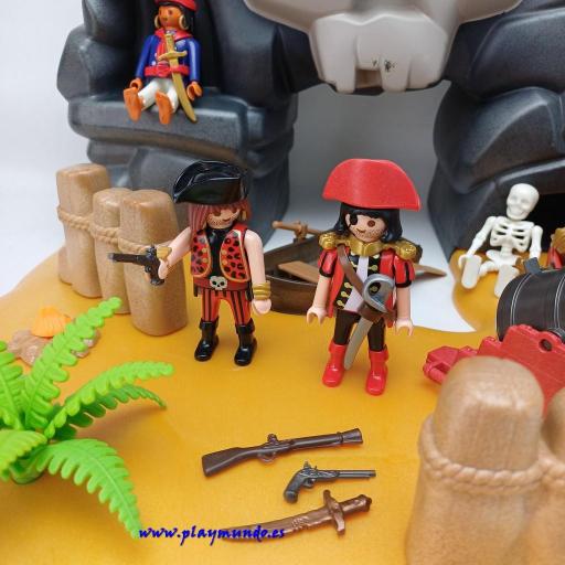 PLAYMOBIL 4443 ISLA TESORO PIRATA (AÑO 2008) [3]