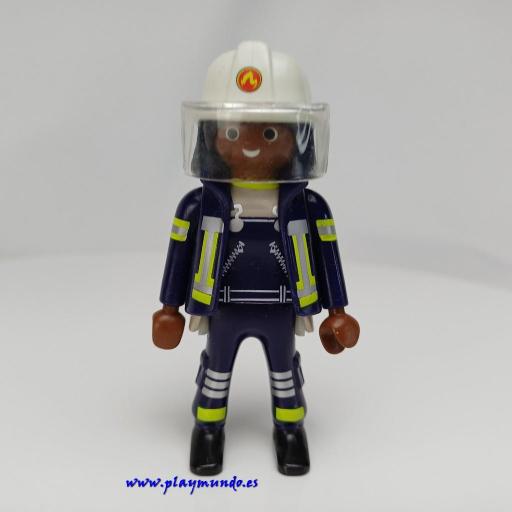 PLAYMOBIL MUÑECO CLICK MUJER BOMBERO OBRAS OTROS  MOD288