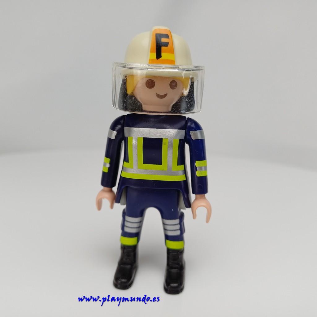 PLAYMOBIL MUÑECO CLICK MUJER BOMBERO OBRAS OTROS MOD261