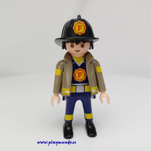 PLAYMOBIL MUÑECO CLICK BOMBERO OBRAS OTROS  MOD265