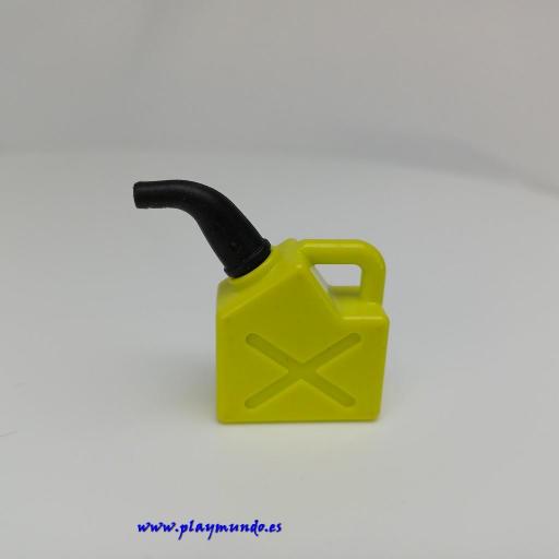 PLAYMOBIL GARRAFA AMARILLA GASOLINA ACEITE AUTOMOVIL COCHE MOD023
