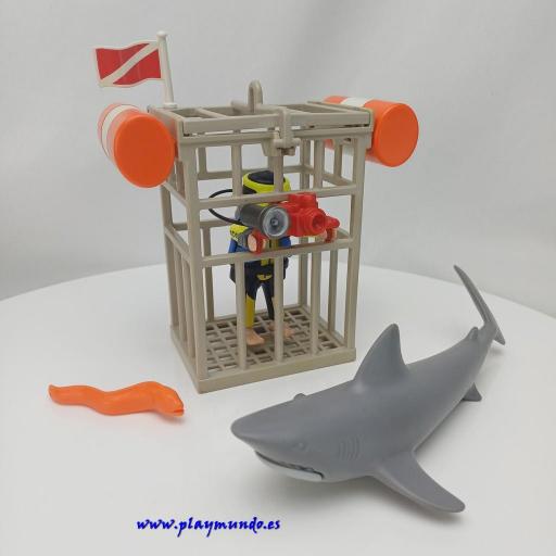 PLAYMOBIL 4500 BUZO CON TIBURON (AÑO 2008)