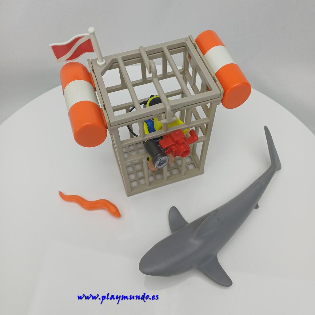 PLAYMOBIL 4500 BUZO CON TIBURON (AÑO 2008)