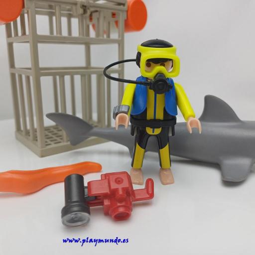 PLAYMOBIL 4500 BUZO CON TIBURON (AÑO 2008) [2]