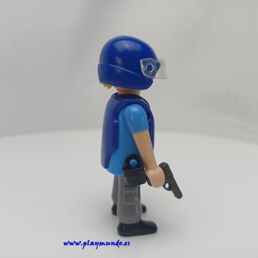 PLAYMOBIL MUÑECO CLICK POLICIA AGENTE ESPECIAL MOD491 [0]