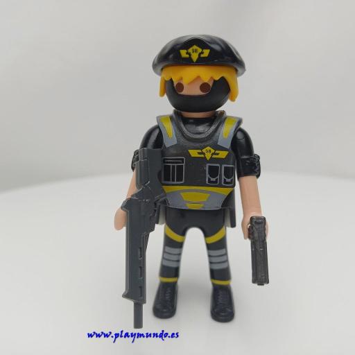 PLAYMOBIL MUÑECO CLICK POLICIA AGENTE ESPECIAL MOD489