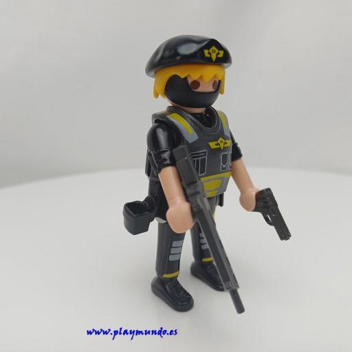PLAYMOBIL MUÑECO CLICK POLICIA AGENTE ESPECIAL MOD489 [1]