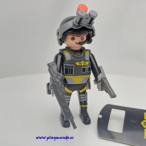PLAYMOBIL MUÑECO CLICK   AGENTE ESPECIAL POLICIA MOD0479 [1]