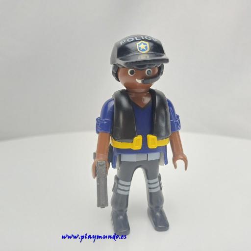 PLAYMOBIL MUÑECO CLICK POLICIA  MOD707