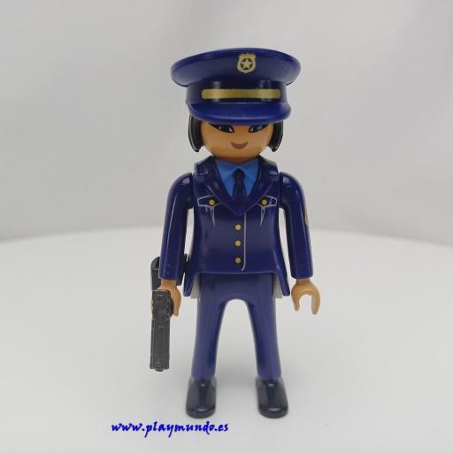 PLAYMOBIL MUÑECO CLICK MUJER  POLICIA  MOD708 [0]