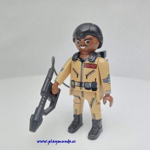 PLAYMOBIL MUÑECO CLICK  GHOSTBUSTER ZEDDEMORE