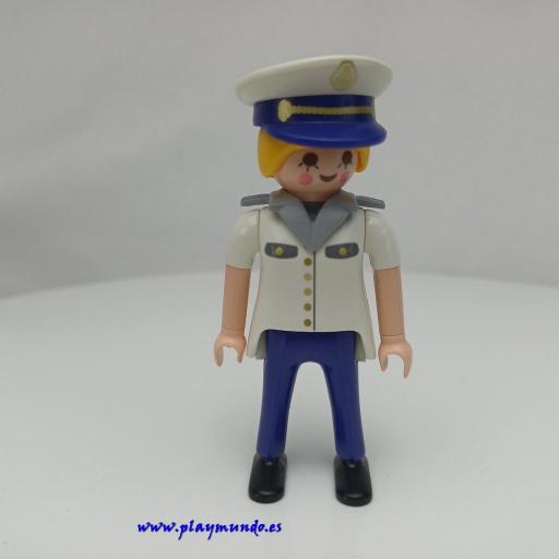 PLAYMOBIL CAPITAN DE BARCO MUÑECO CLICK MUJER MOD200