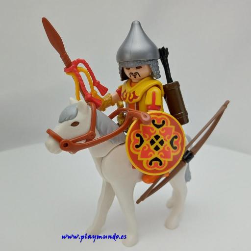 PLAYMOBIL 4926 GUERRERO MONGOL CON CABALLO (AÑO 2010) [0]