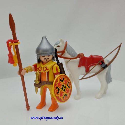 PLAYMOBIL 4926 GUERRERO MONGOL CON CABALLO (AÑO 2010) [1]