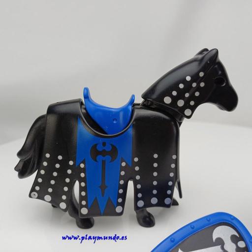 PLAYMOBIL 3315 CABALLERO NEGRO MEDIEVAL (AÑO 2004) [2]